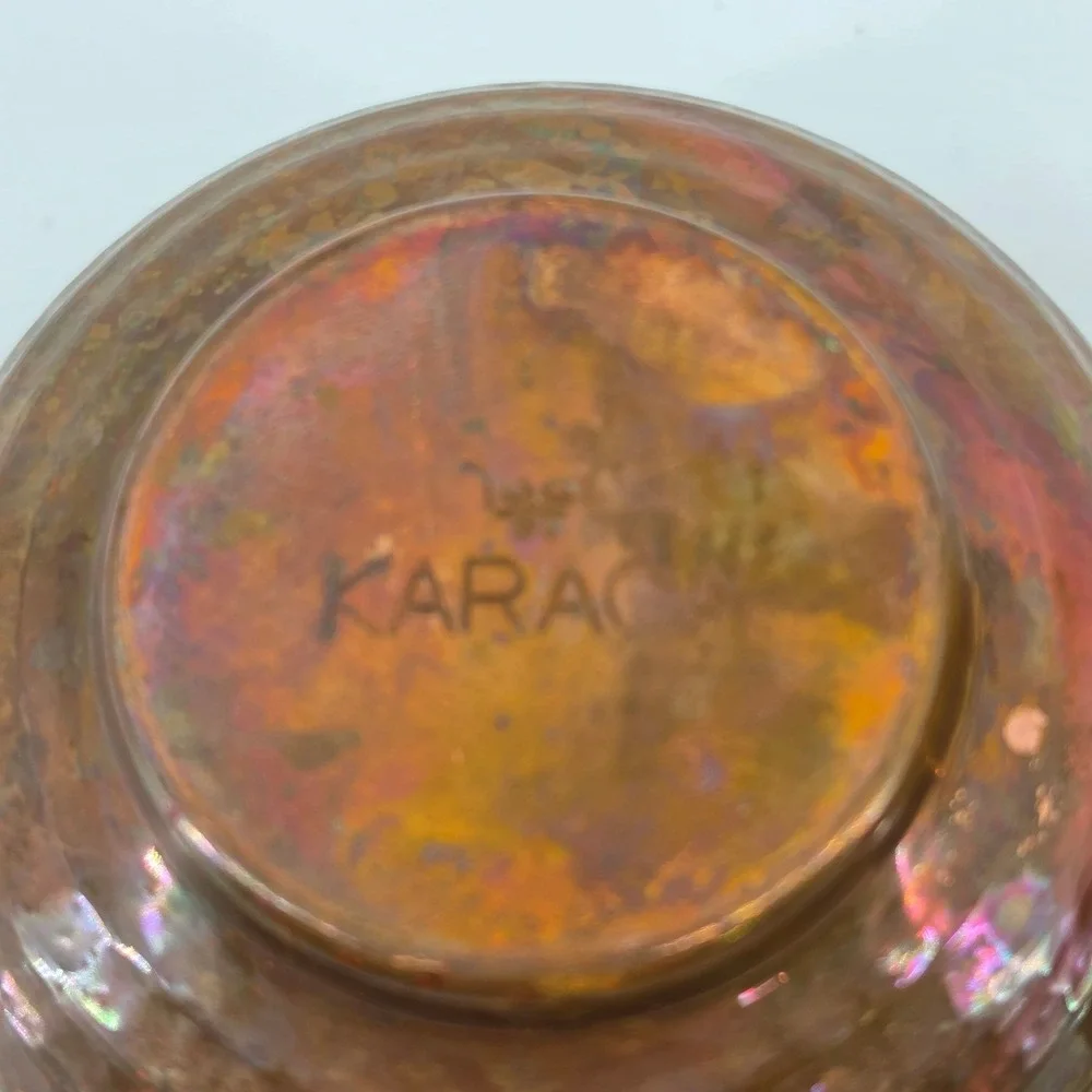 Karaca Turkish Hammered Copper Bowls Set of 2 Tinned Interior Brass Handles